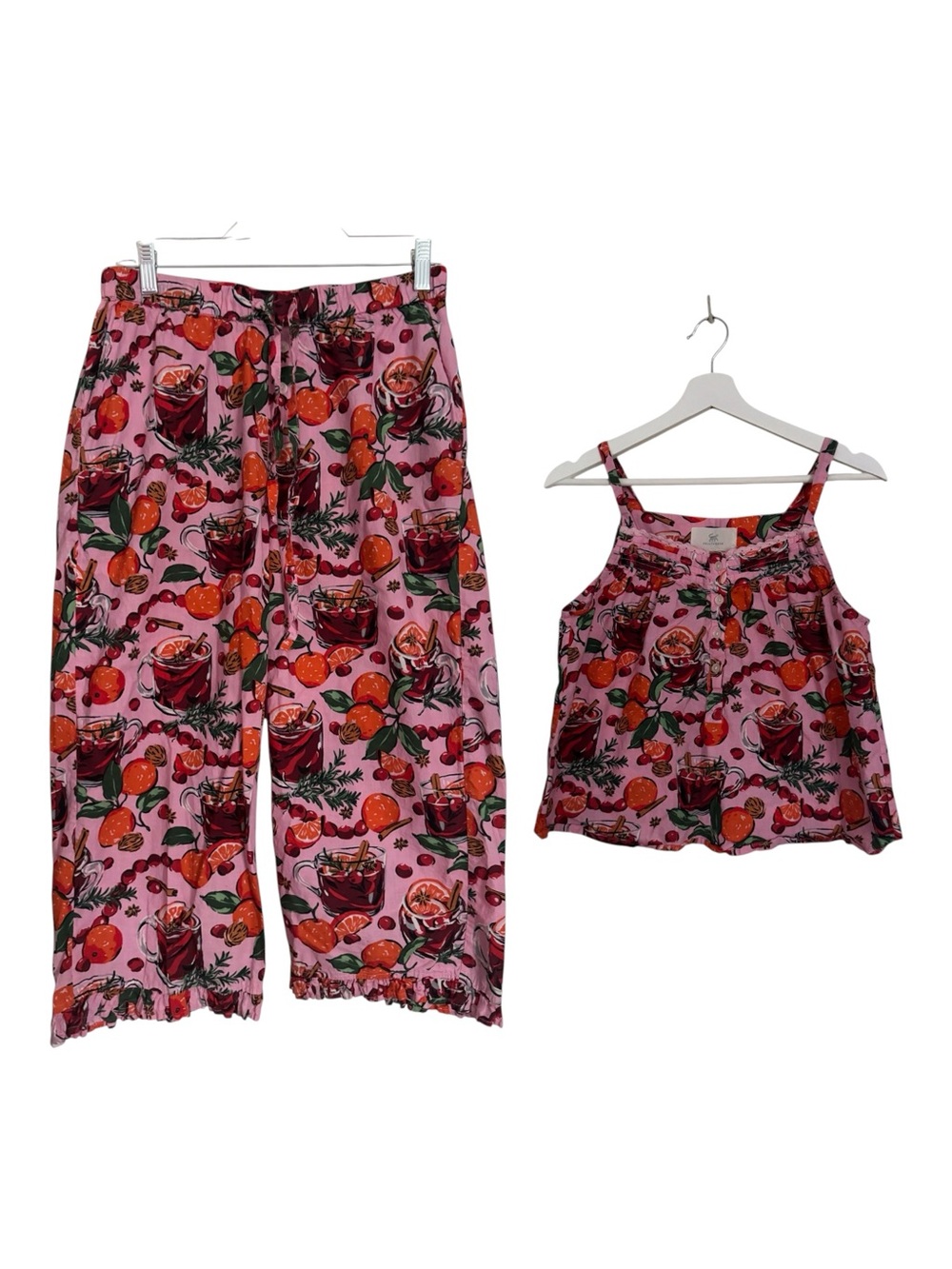 Printfresh Mulled Wine Holiday Cotton Pajama Set